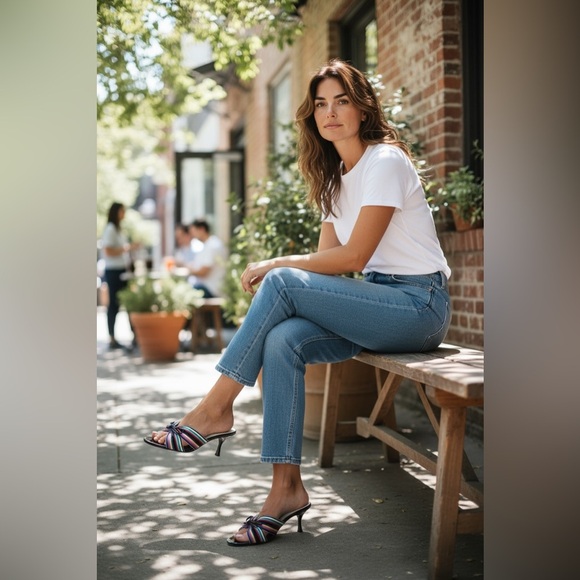 Isaac Colorful Kitten Heel Designer Isaac Mizrahi Italian Women's Size 9 - Picture 1 of 16